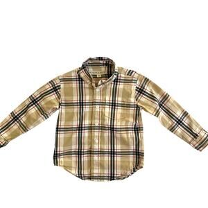 Hope & Henry Boys Plaid Organic Cotton Button-Down Shirt Size XS (4)